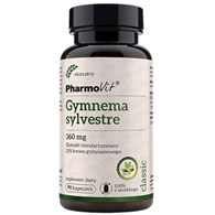 GURMAR EKSTRAKT (GYMNEMA SYLVESTRE) (360 mg) BEZGLUTENOWA 90 KAPSUŁEK - PHARMOVIT (CLASSIC)