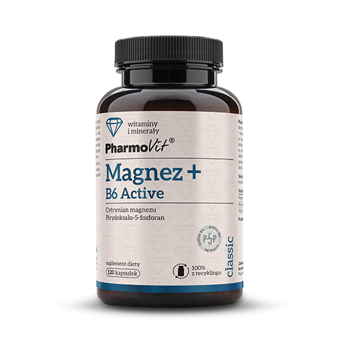 Magnez + witamina b6 activ bezglutenowy 120 kapsułek