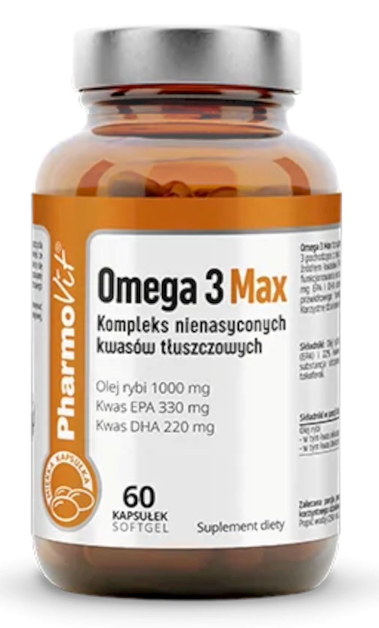 Omega-3 max bezglutenowe 60 kapsułek