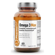 OMEGA-3 MAX BEZGLUTENOWE 60 KAPSUŁEK - PHARMOVIT (CLEAN LABEL)