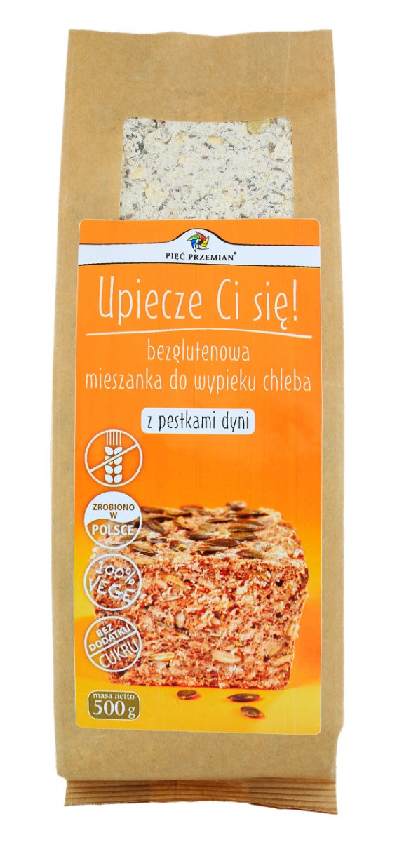 Mieszanka do wypieku chleba z pestkami dyni bez dodatku cukrów bezglutenowa 500 g