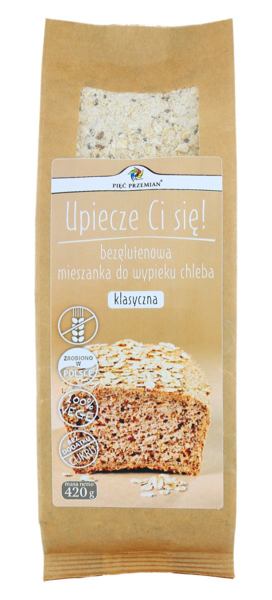 Mieszanka do wypieku chleba klasyczna bez dodatku cukrów bezglutenowa 420 g