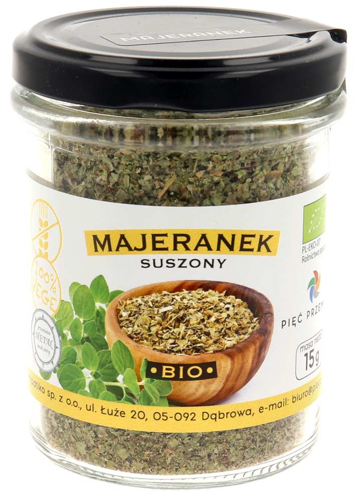 Majeranek suszony bezglutenowy bio 15 g