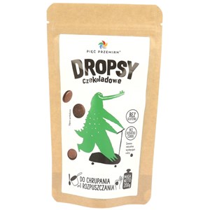 DROPSY CZEKOLADOWE BEZ DODATKU CUKRÓW BEZGLUTENOWE 200 g - PIĘĆ PRZEMIAN