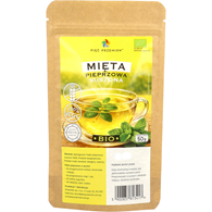 HERBATKA Z MIĘTY PIEPRZOWEJ BEZGLUTENOWA BIO 50 g - PIĘĆ PRZEMIAN