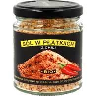 SÓL HIMALAJSKA Z CHILI W PŁATKACH BEZGLUTENOWA BIO 85 g - PIĘĆ PRZEMIAN