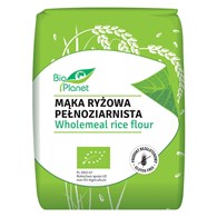 MĄKA RYŻOWA PEŁNOZIARNISTA BEZGLUTENOWA BIO 1 kg - BIO PLANET