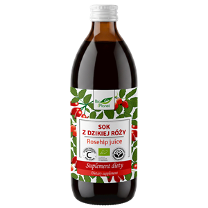 SOK Z DZIKIEJ RÓŻY BIO 500 ml - BIO PLANET