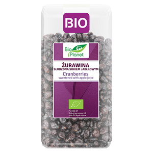 ŻURAWINA Z SOKIEM JABŁKOWYM BIO 400 g - BIO PLANET