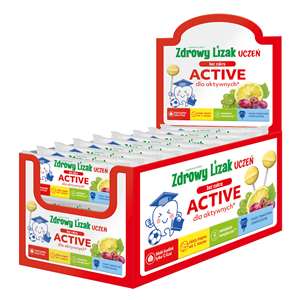 LIZAK O SMAKU WINOGRONO - CYTRYNA DLA AKTYWNYCH BEZ CUKRU BEZGLUTENOWY 6 g - MNIAM MNIAM STARPHARMA (UCZEŃ ACTIVE)