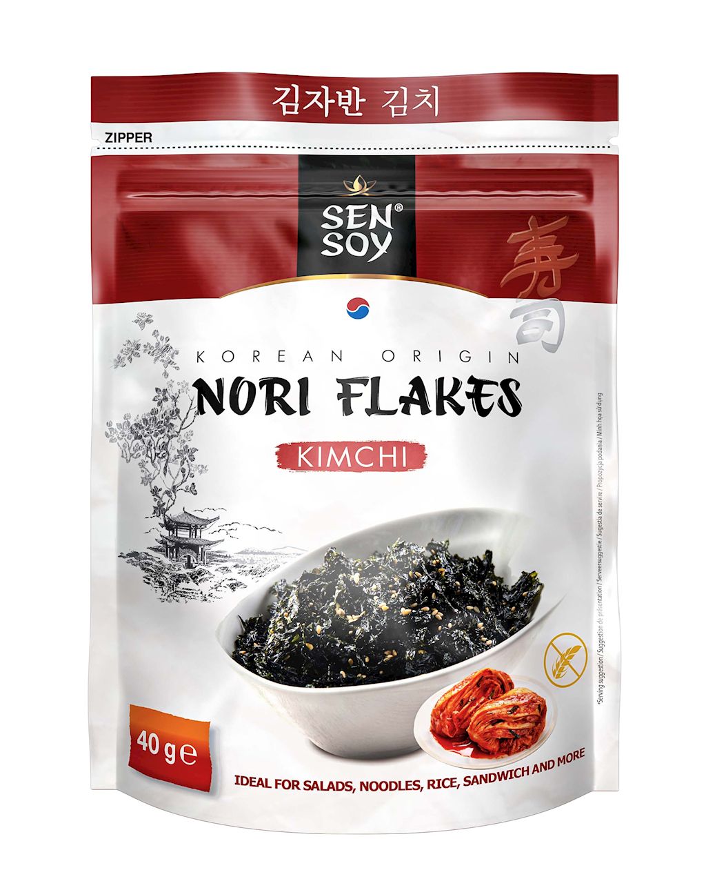 Płatki nori kimchi bezglutenowe 40 g