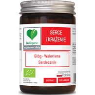 TABLETKI WSPOMAGAJĄCE SERCE I KRĄŻENIE (GŁÓG, WALERIANA, SERDECZNIK) BIO 100 szt. - BE ORGANIC