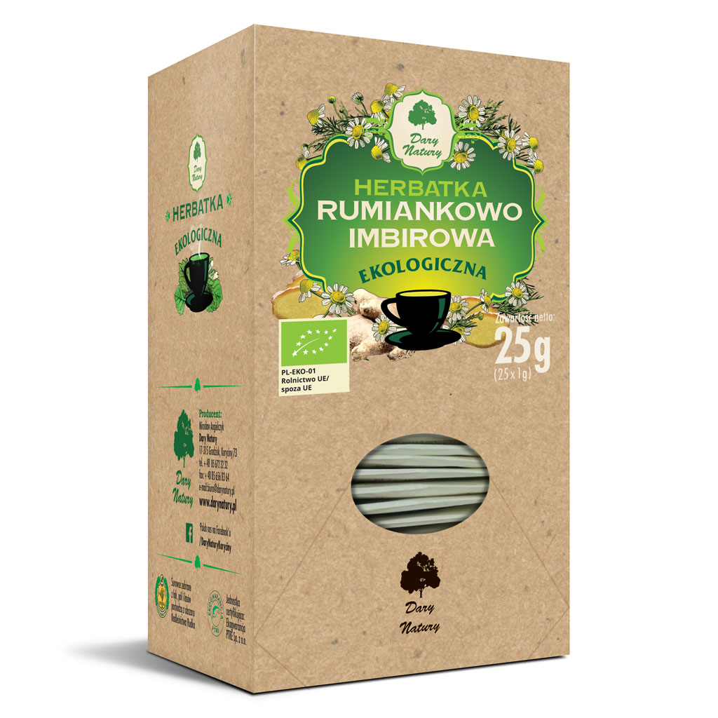 Herbatka rumiankowo - imbirowa bio (25 x 1 g) 25 g