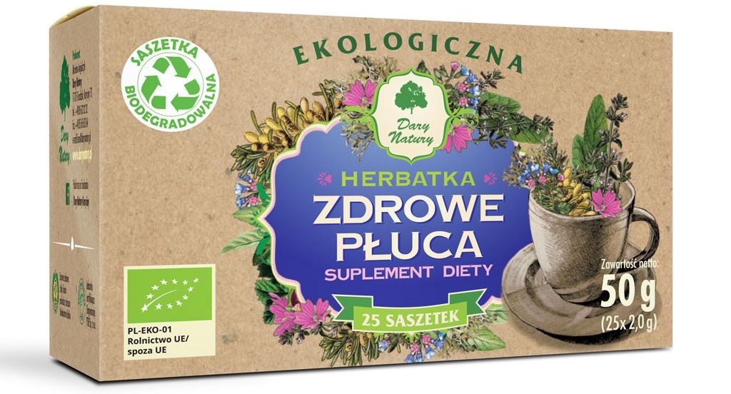 Herbatka zdrowe płuca bio (25 x 2 g) 50 g