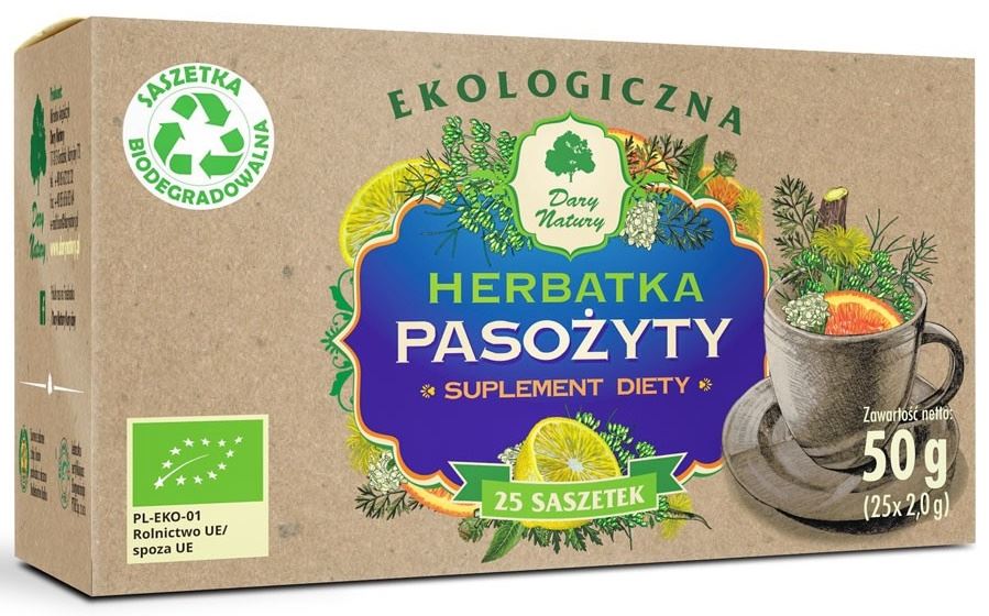 Herbatka przeciw pasożytom bio (25 x 2 g) 50 g
