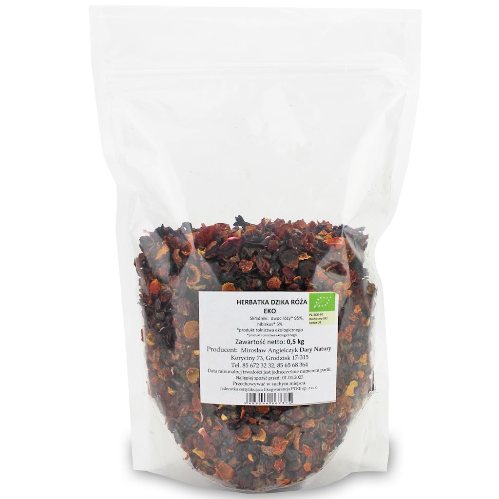 Herbatka dzika róża z hibiskusem bio 500 g