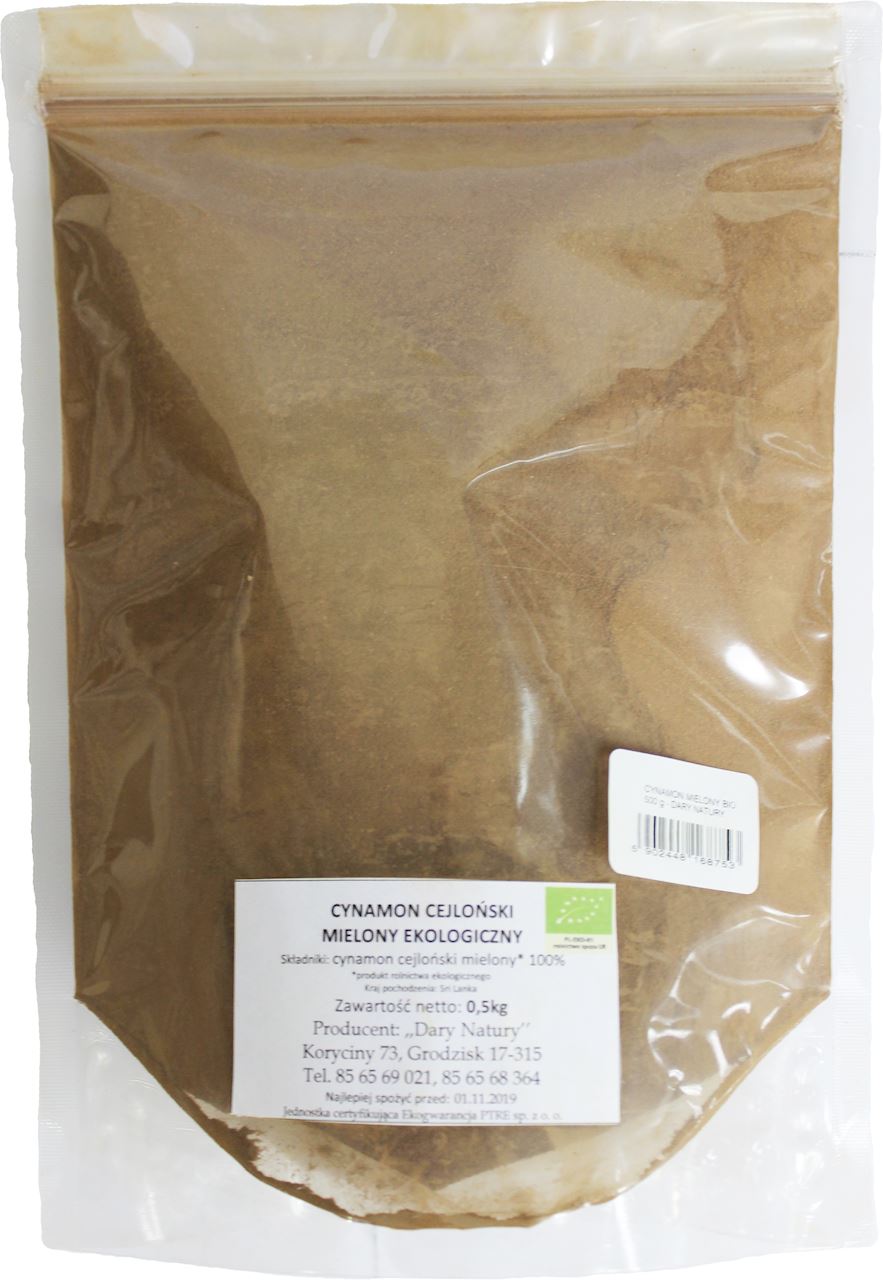 Cynamon cejloński mielony bio 500 g