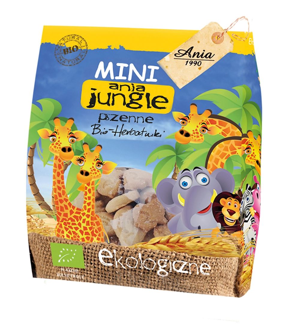 Ciastka mini jungle bio 100 g