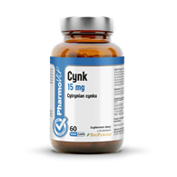 CYNK (15 mg) BEZGLUTENOWY 60 KAPSUŁEK - PHARMOVIT (CLEAN LABEL)