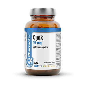 CYNK (15 mg) BEZGLUTENOWY 60 KAPSUŁEK - PHARMOVIT (CLEAN LABEL)