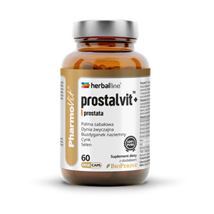 KAPSUŁKI NA PROSTATĘ (PROSTALVIT) BEZGLUTENOWE 60 szt. - PHARMOVIT (HERBALLINE)