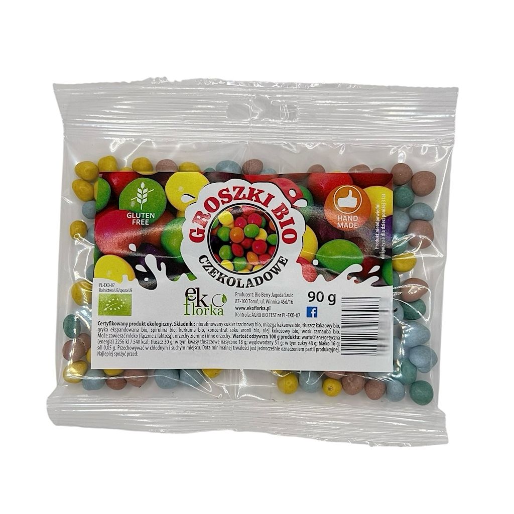 Groszki w czekoladzie bezglutenowe bio 90 g