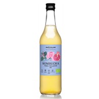 KOMBUCHA Z MIĘTĄ, RÓŻĄ I GRANATEM BIO 500 ml - DELIKATNA