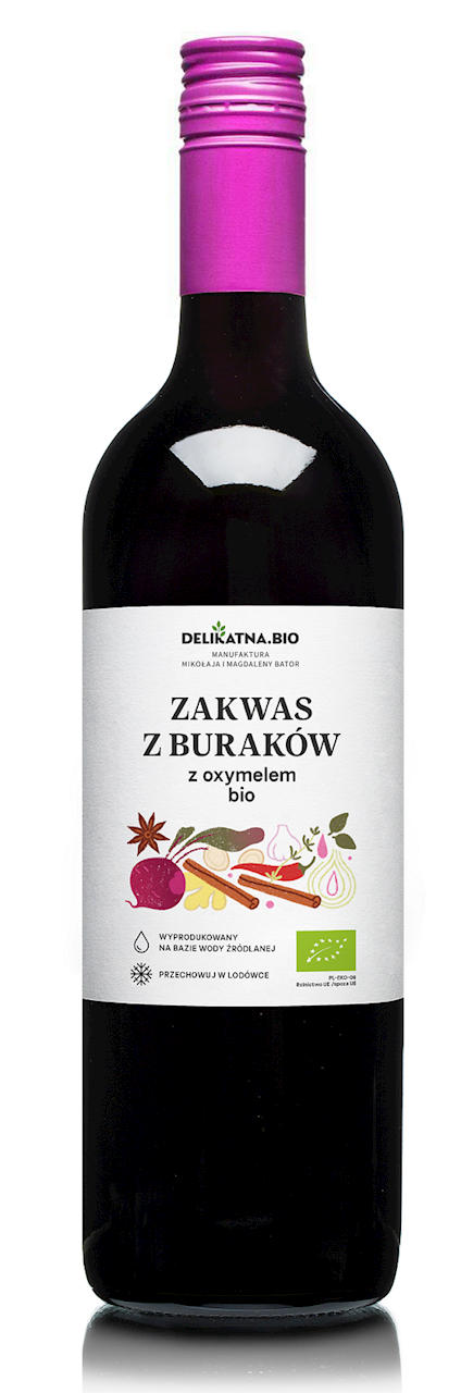 Zakwas z buraków tradycyjny z oxymelem bio 750 ml