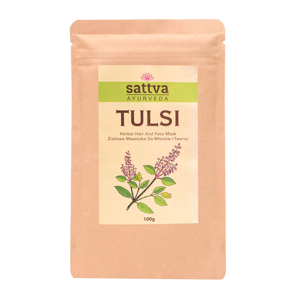 Maseczka ziołowa do twarzy i włosów tulsi 100 g