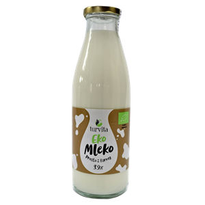 MLEKO ŚWIEŻE 3,9 % BIO 750 ml - TURVITA