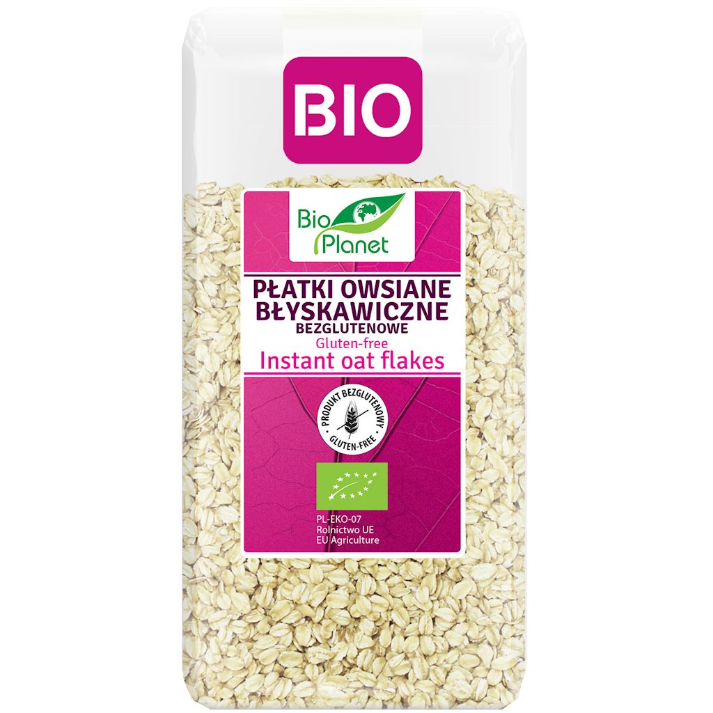 Płatki owsiane błyskawiczne bezglutenowe bio 300 g