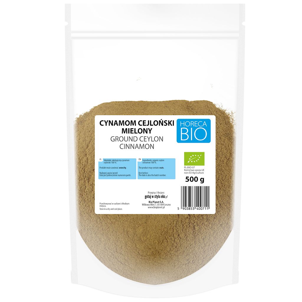Cynamon cejloński mielony bio 500 g