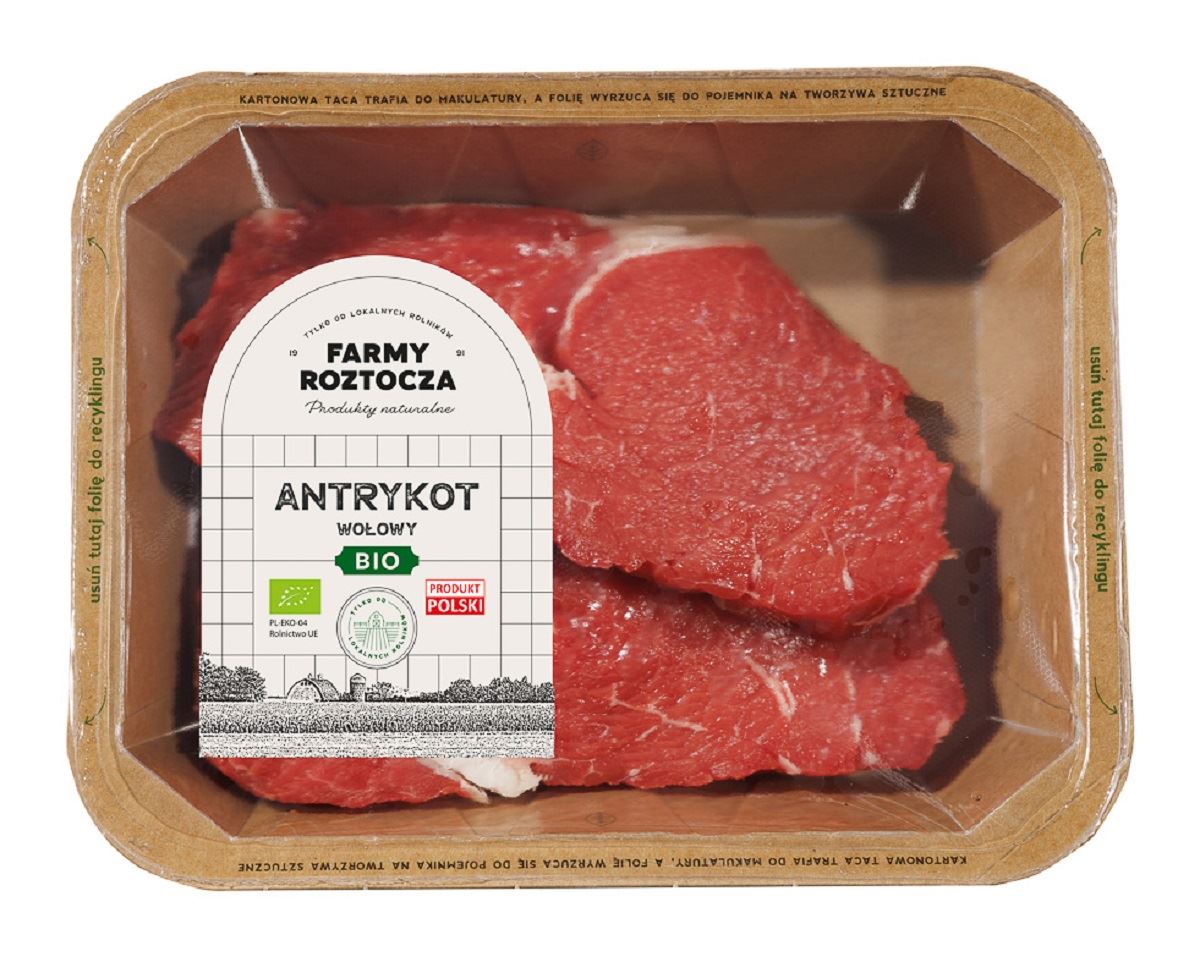 Antrykot wołowy bez kości surowy bio 300 g