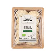 PIEROGI ZE SZPINAKIEM BIO 400 g - FARMY ROZTOCZA (NA ZAMÓWIENIE)