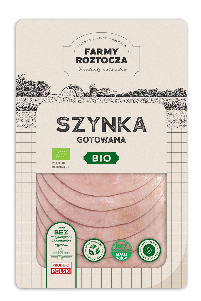 Szynka gotowana plastry bio 100 g
