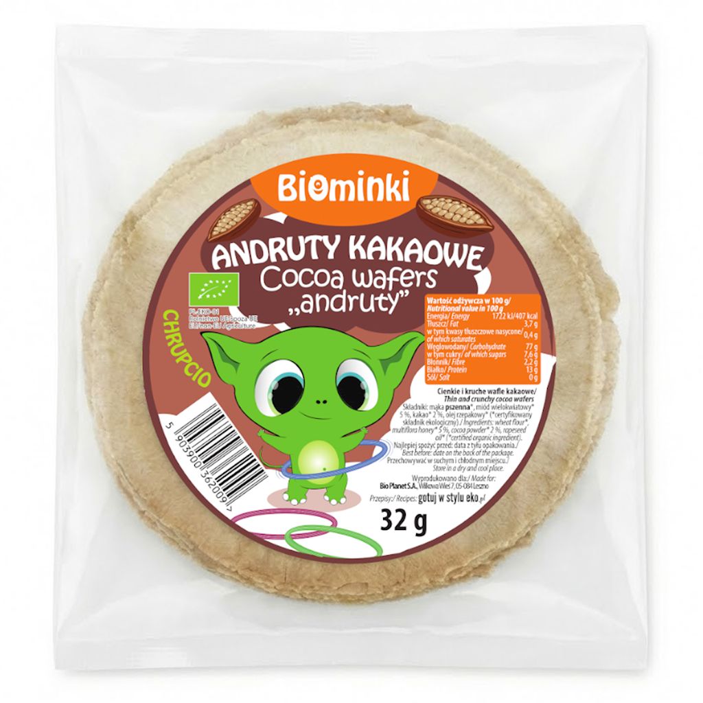 Andruty kakaowe bio 32 g (8 szt.)