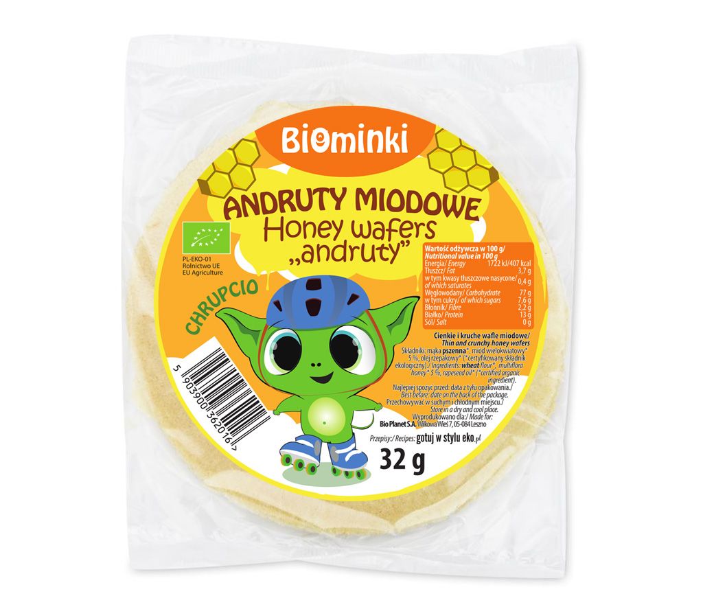 Andruty miodowe bio 32 g (8 szt.)