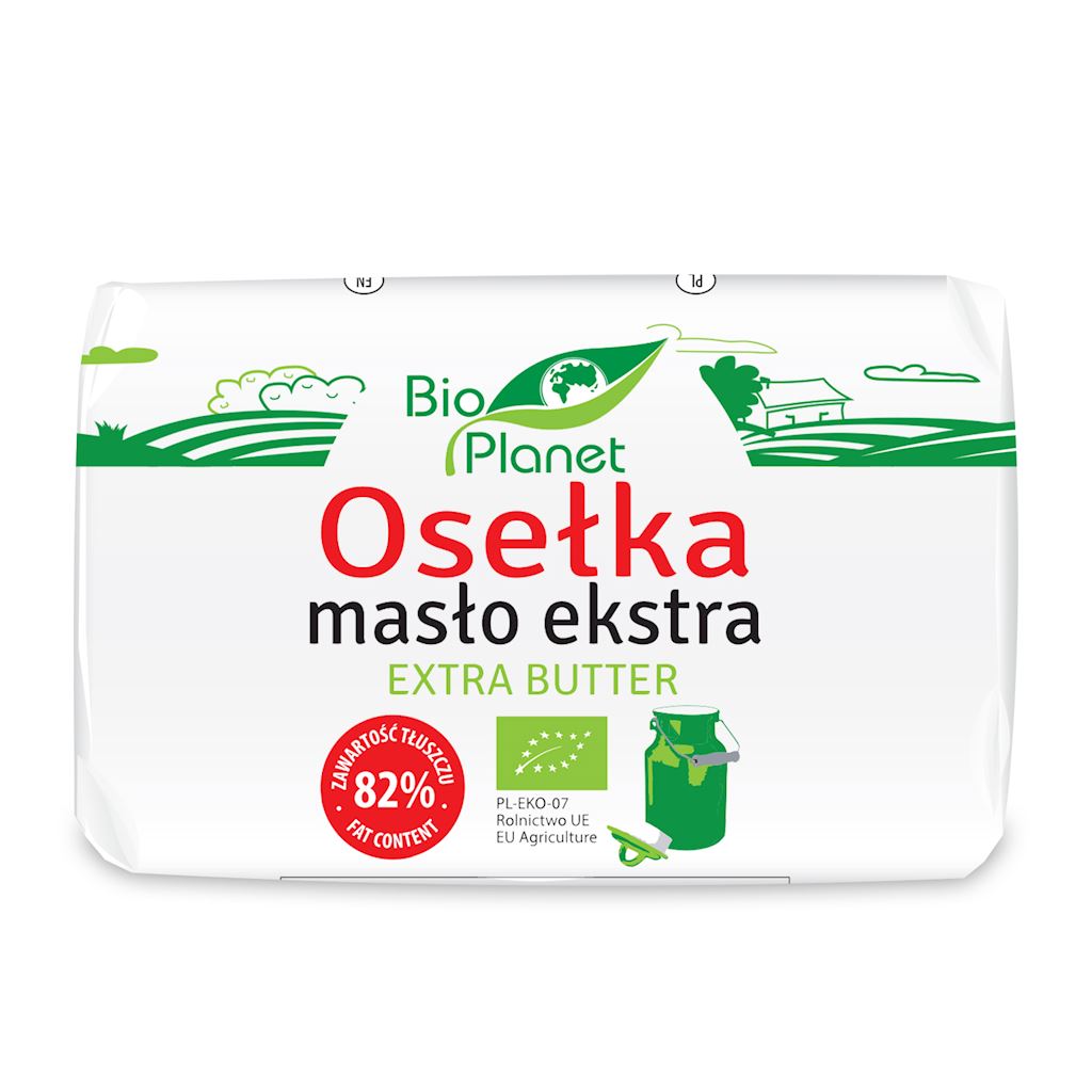Masło ekstra osełka (82 % tłuszczu) bio 200 g