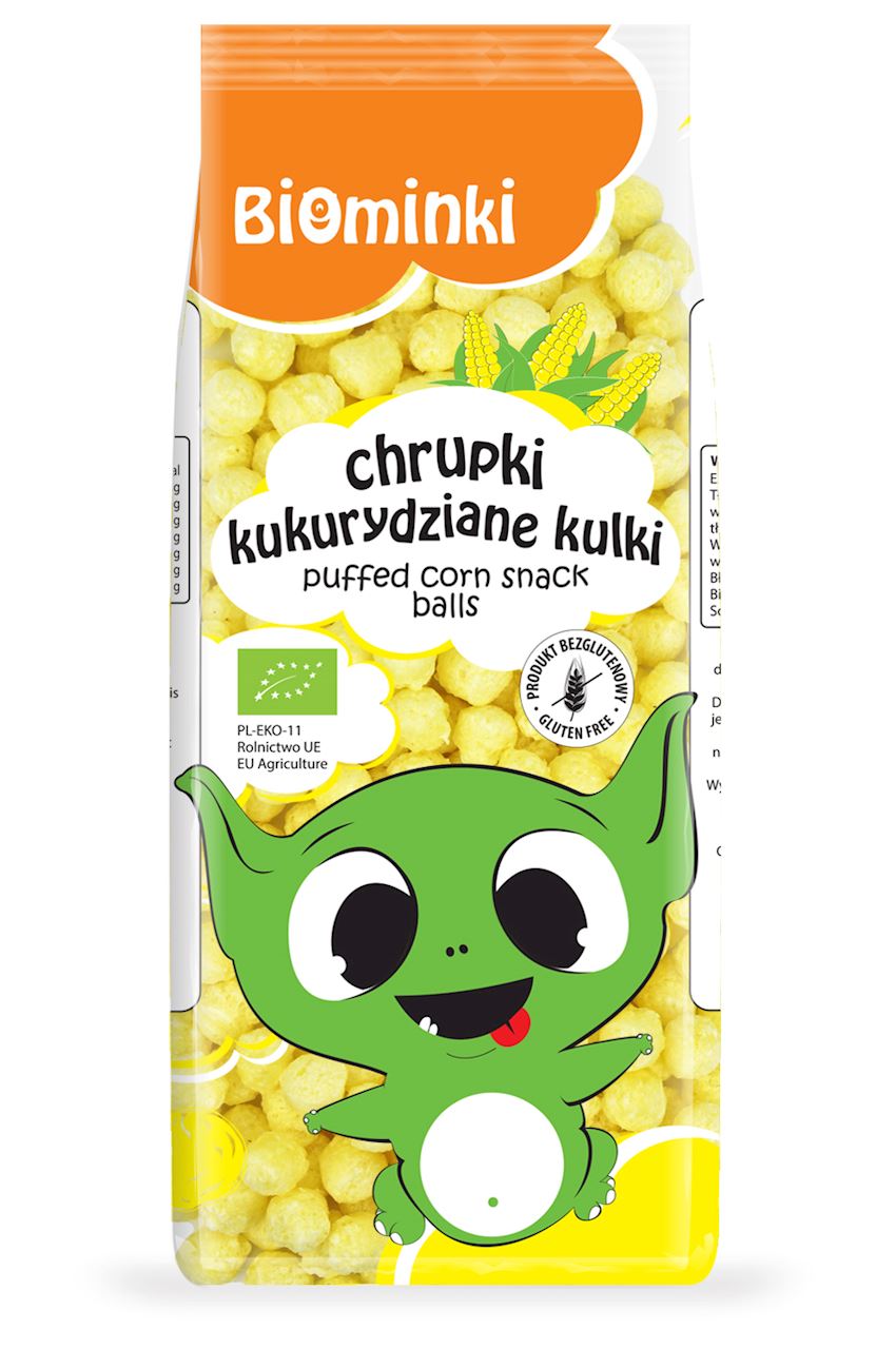 Chrupki kukurydziane kulki bezglutenowe bio 60 g