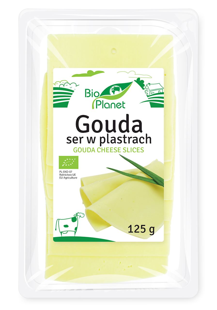 Ser gouda plastry bio 125 g