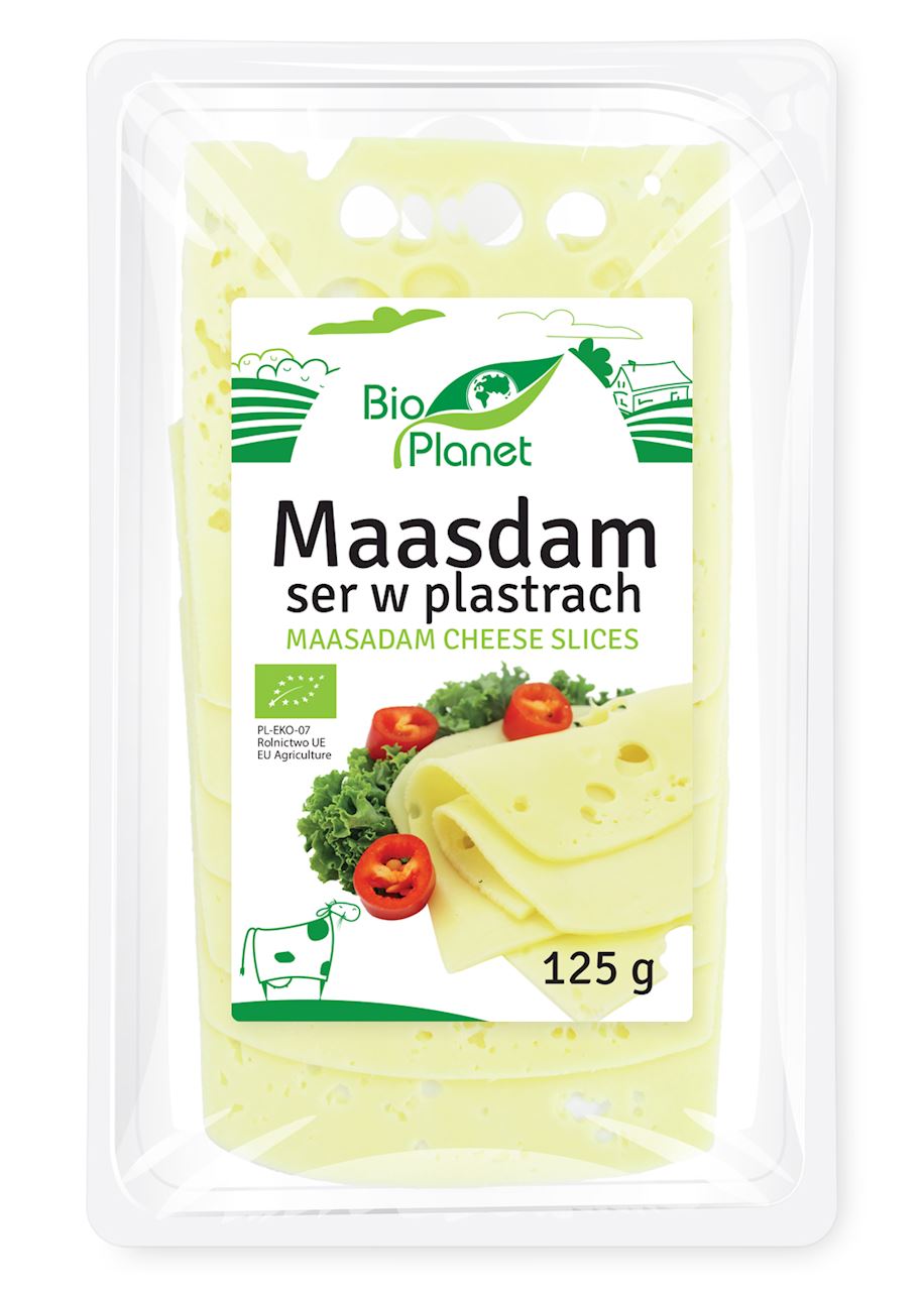 Ser maasdam plastry bio 125 g