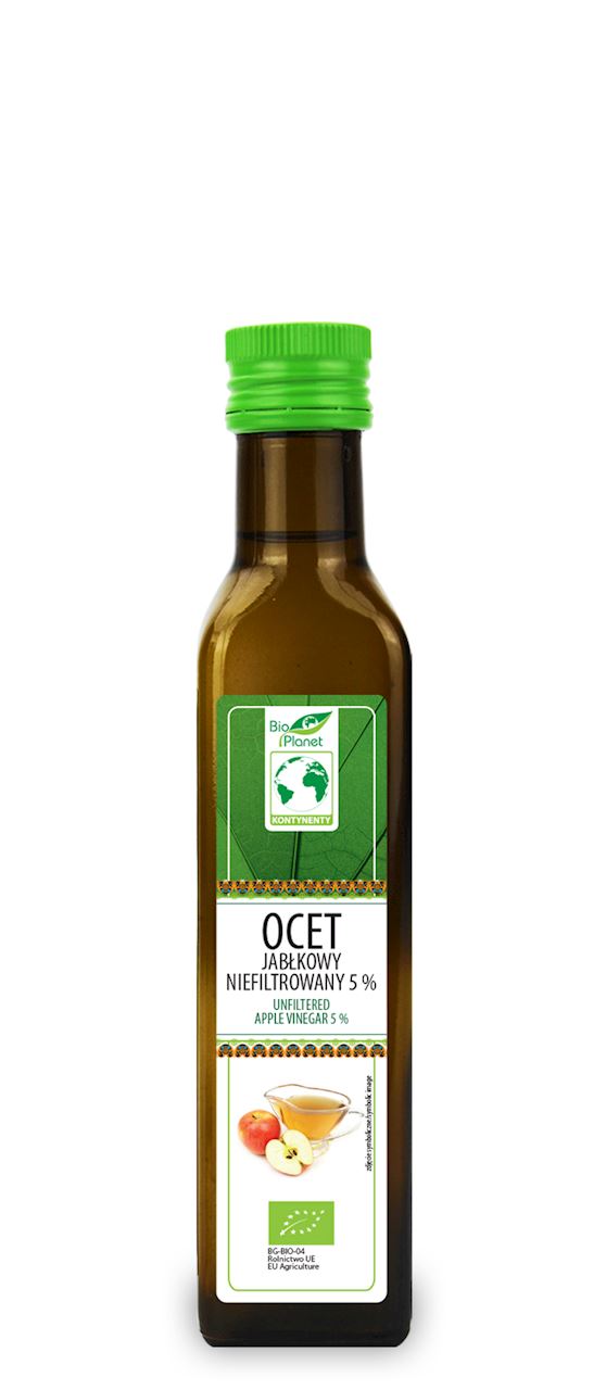 Ocet jabłkowy 5 % niefiltrowany bio 250 ml