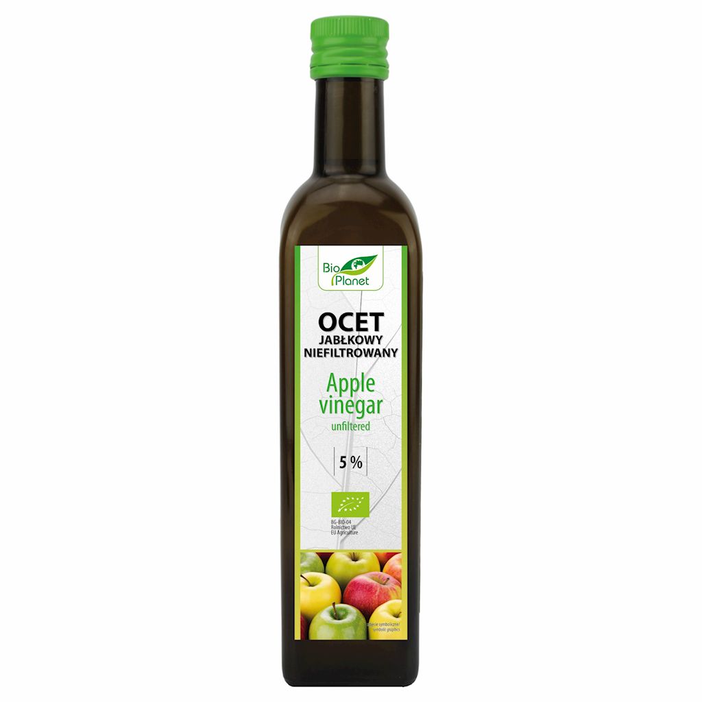 Ocet jabłkowy 5 % niefiltrowany bio 500 ml