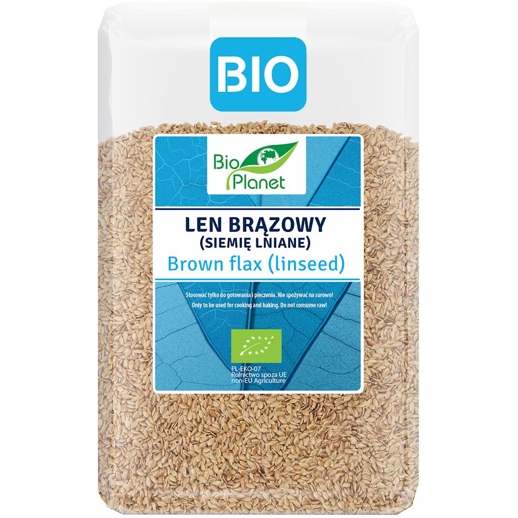 Len brązowy (siemię lniane) bio 2 kg