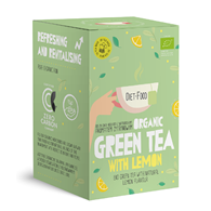 HERBATA ZIELONA O SMAKU CYTRYNOWYM (GREEN TEA WITH LEMON) BIO (20 x 2 g) 40 g - DIET-FOOD