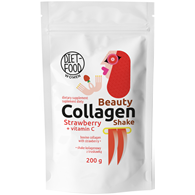 SHAKE KOLAGENOWY Z WITAMINĄ C I TRUSKAWKĄ 200 g - DIET-FOOD