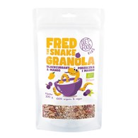 GRANOLA Z MANGO I CZARNĄ PORZECZKĄ BIO 200 g - DIET-FOOD (FRED THE SNAKE)