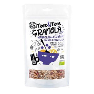 GRANOLA Z MANGO I CZARNĄ PORZECZKĄ BIO 200 g - DIET-FOOD (FRED THE SNAKE)