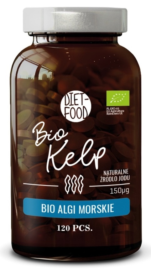 Algi morskie kelp bio 120 tabletek