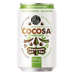 WODA KOKOSOWA GAZOWANA 330 ml - DIET-FOOD (COCOSA)